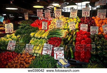 Market, Seattle. Washington, USA View Large Photo Image Stock Image - Market, Seattle. Washington, USA. Fotosearch