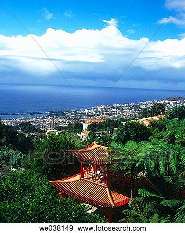 Stock Photo - Monte Palace Tropical Garden, Funchal. Madeira, Portugal. Fotosearch