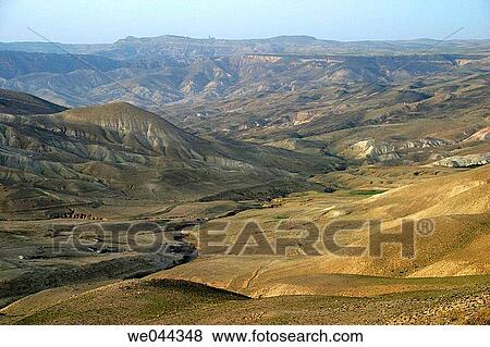 Stock Photo - Mountains near Shaubaq, Jordan. Fotosearch