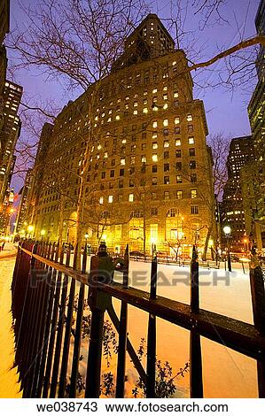 Night scenes, Broadway near Battery Park, New York City, USA View Large Photo Image Stock Image - Night scenes, Broadway near Battery Park, New York City, USA. Fotosearch