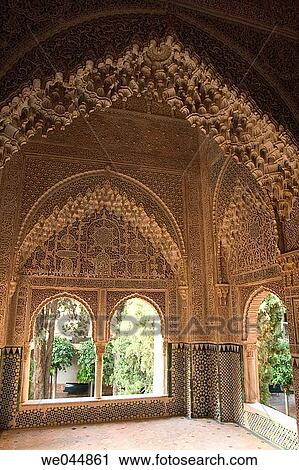 Palacios Nazaries, Alhambra, Granada, Andaluc? a, Spain. View Large Photo Image Stock Image - Palacios Nazaries, Alhambra, Granada, Andaluc? a, Spain.. Fotosearch