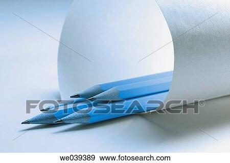 Pencils and paper View Large Photo Image Stock Photo - Pencils and paper. Fotosearch