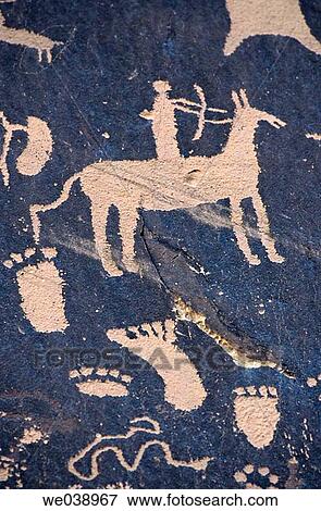 Petroglyphs, Indian Creek. Newspaper Rock State Historic Park. Utah. USA. View Large Photo Image Stock Photo - Petroglyphs, Indian Creek. Newspaper Rock State Historic Park. Utah. USA.. Fotosearch
