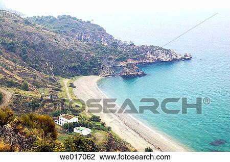 Playa del Ca±uelo and Maro cliffs, Cerro Gordo area. Axarqu? a, Costa del Sol. Mßlaga province, Andalusia. Spain View Large Photo Image Stock Image - Playa del Ca±uelo and Maro cliffs, Cerro Gordo area. Axarqu? a, Costa del Sol. Mßlaga province, Andalusia. Spain. Fotosearch