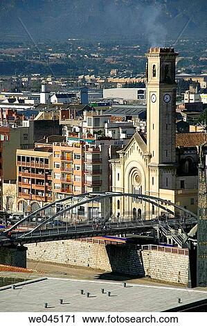 Pont de l? Estat (bridge) and Esgl? sia del Roser (church), Tortosa. Tarragona province, Catalonia, Spain View Large Photo Image Stock Image - Pont de l? Estat (bridge) and Esgl? sia del Roser (church), Tortosa. Tarragona province, Catalonia, Spain. Fotosearch