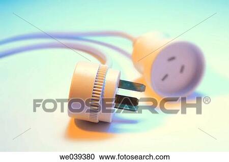 Power plug and socket View Large Photo Image Stock Image - Power plug and socket. Fotosearch