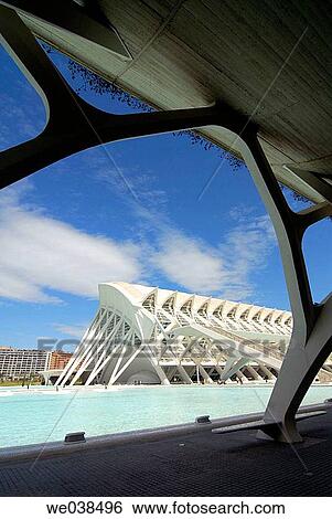Pr? ncipe Felipe museum of sciences, City of Arts and Sciences by S. Calatrava. Valencia, Comunidad Valenciana, Spain View Large Photo Image Stock Photograph - Pr? ncipe Felipe museum of sciences, City of Arts and Sciences by S. Calatrava. Valencia, Comunidad Valenciana, Spain. Fotosearch