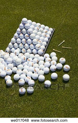 Practice range golf balls View Large Photo Image Stock Photo - Practice range golf balls. Fotosearch