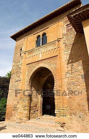 Stock Image - Puerta del Vino, Alhambra. Granada. Spain. Fotosearch
