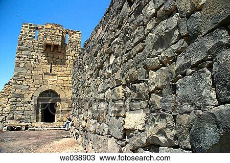 Qasr Azraq fortress entrance, Jordan View Large Photo Image Stock Image - Qasr Azraq fortress entrance, Jordan. Fotosearch