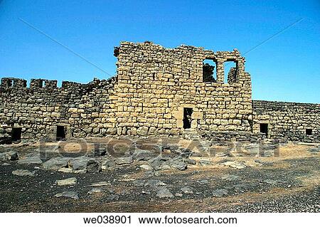 Qasr Azraq fortress, Jordan View Large Photo Image Stock Image - Qasr Azraq fortress, Jordan. Fotosearch
