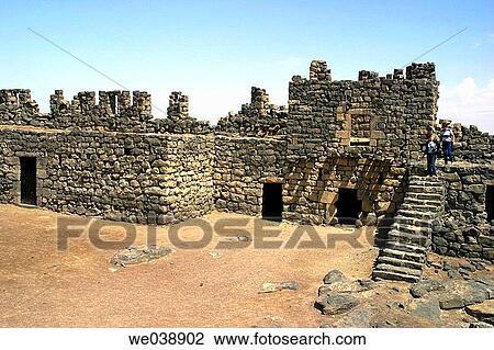 Qasr Azraq fortress, Jordan View Large Photo Image Stock Image - Qasr Azraq fortress, Jordan. Fotosearch