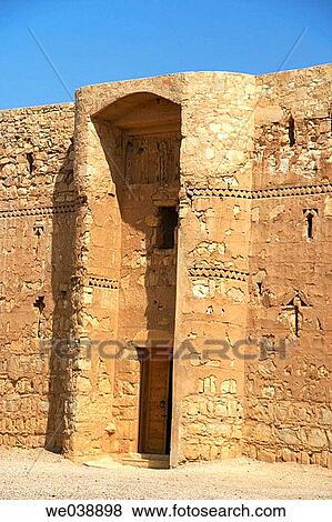 Qasr Kharana desert castle, Jordan View Large Photo Image Stock Photo - Qasr Kharana desert castle, Jordan. Fotosearch