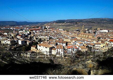 Rubielos de Mora. Teruel province, Arag? n, Spain View Large Photo Image Stock Photograph - Rubielos de Mora. Teruel province, Arag? n, Spain. Fotosearch