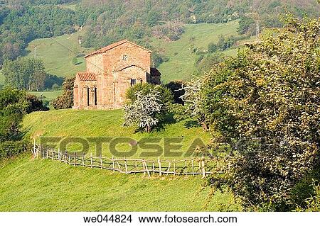 Santa Cristina de Lena pre-Romanesque church, Pola de Lena. Asturias, Spain View Large Photo Image Picture - Santa Cristina de Lena pre-Romanesque church, Pola de Lena. Asturias, Spain. Fotosearch