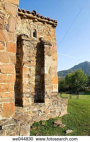 Santa Cristina de Lena pre-Romanesque church, Pola de Lena. Asturias, Spain View Large Photo Image Stock Image - Santa Cristina de Lena pre-Romanesque church, Pola de Lena. Asturias, Spain. Fotosearch