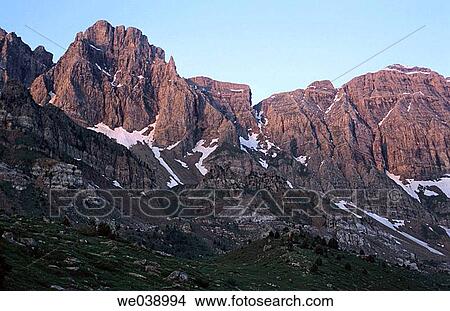 Sierra de Partacua. Tena valley. Pyren? es. Huesca province. Aragon. Spain. View Large Photo Image Picture - Sierra de Partacua. Tena valley. Pyren? es. Huesca province. Aragon. Spain.. Fotosearch
