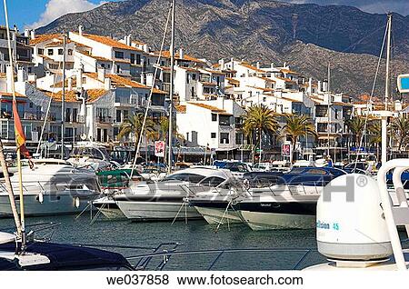 Stock Photo - Spain, Andalusia, Costa del Sol, Puerto Banus. Fotosearch