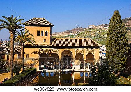 Spain, Andalusia, Granada, Alhambra, Torre de las Damas (Ladies? Tower) View Large Photo Image Stock Photo - Spain, Andalusia, Granada, Alhambra, Torre de las Damas (Ladies? Tower). Fotosearch