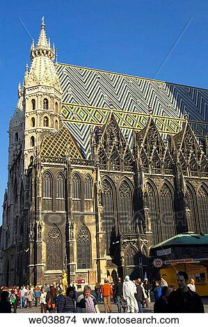 Stephansdom, Stephansplatz, Vienna, Austria View Large Photo Image Picture - Stephansdom, Stephansplatz, Vienna, Austria. Fotosearch
