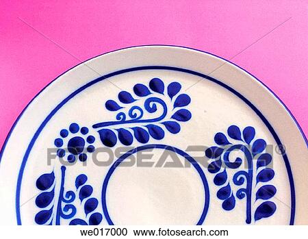 Stock Image - Talavera (type of majolica earthenware). Puebla, Mexico. Fotosearch