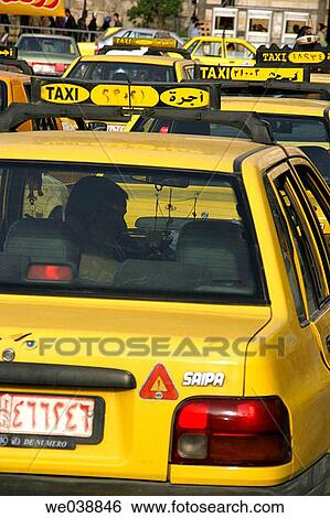 Taxis, Damascus. Syria View Large Photo Image Stock Photograph - Taxis, Damascus. Syria. Fotosearch