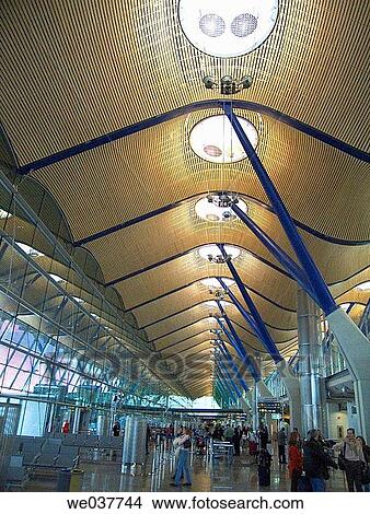 Terminal 4, new Barajas airport terminal. Madrid, Spain View Large Photo Image Picture - Terminal 4, new Barajas airport terminal. Madrid, Spain. Fotosearch