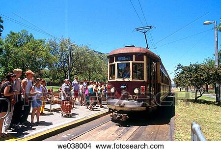 The famous Glenelg tram. South Australia. View Large Photo Image Picture - The famous Glenelg tram. South Australia.. Fotosearch
