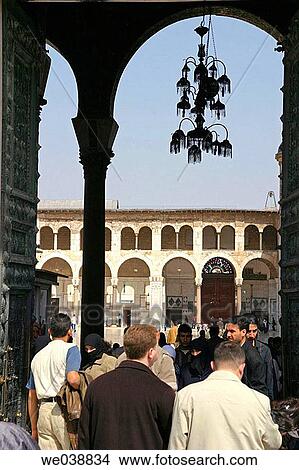 The Umayyad Mosque built 705-715 by caliph Al-Walid I, Damascus. Syria View Large Photo Image Picture - The Umayyad Mosque built 705-715 by caliph Al-Walid I, Damascus. Syria. Fotosearch