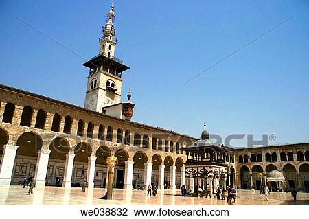 The Umayyad Mosque built 705-715 by caliph Al-Walid I, Damascus. Syria View Large Photo Image Stock Image - The Umayyad Mosque built 705-715 by caliph Al-Walid I, Damascus. Syria. Fotosearch