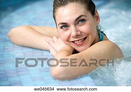 Therapeutic seawater pool (33? C) with hydrojet, underwater massage jets, waterfalls, bubbles, shoulder and neck massage waterfalls, jacuzzis, against-the-current swimming, and hot and cold plunge pools View Large Photo Image Picture - Therapeutic seawater pool (33? C) with hydrojet, underwater massage jets, waterfalls, bubbles, shoulder and neck massage waterfalls, jacuzzis, against-the-current swimming, and hot and cold plunge pools. Fotosearch