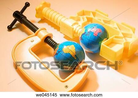 Toy clamps and globes View Large Photo Image Stock Photography - Toy clamps and globes. Fotosearch
