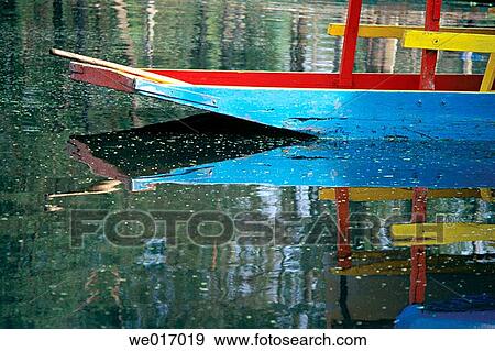 Trajineras (traditional ornated rafts), Xochimilco. Mexico D. F., Mexico View Large Photo Image Stock Photo - Trajineras (traditional ornated rafts), Xochimilco. Mexico D. F., Mexico. Fotosearch