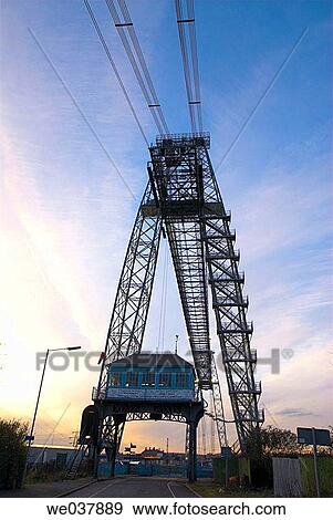 Wales, Gwent, Newport, transporter Bridge View Large Photo Image Stock Photo - Wales, Gwent, Newport, transporter Bridge. Fotosearch