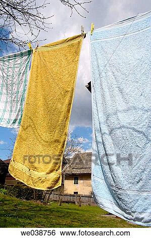Washing on the line. K? rnten/Carinthia, Austria View Large Photo Image Stock Photograph - Washing on the line. K? rnten/Carinthia, Austria. Fotosearch