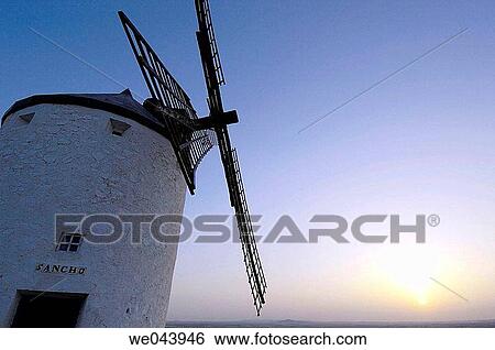 Windmill, Consuegra. Toledo province, Castilla-La Mancha, Spain View Large Photo Image Stock Photograph - Windmill, Consuegra. Toledo province, Castilla-La Mancha, Spain. Fotosearch