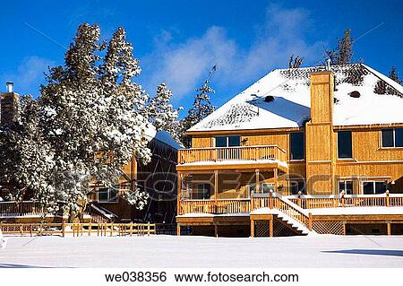 Stock Photograph - Winter homes, California. USA. Fotosearch