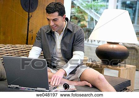 30's, barefoot, at-home, 20's View Large Photo Image Stock Photo - 30's, barefoot, at-home, 20's. Fotosearch