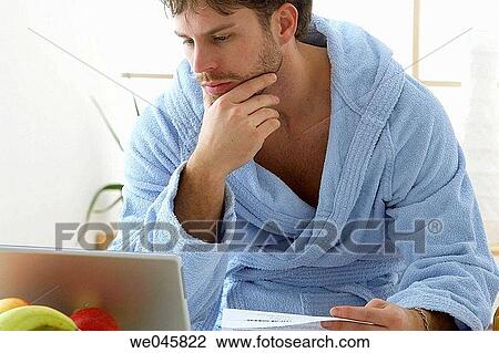 30's, beard, bathrobe, 20's View Large Photo Image Stock Image - 30's, beard, bathrobe, 20's. Fotosearch