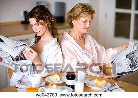 Stock Photo - 30's, breakfast, at-home, 20's. Fotosearch