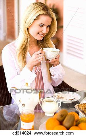 30's, breakfast, blond, at-home, 20's View Large Photo Image Picture - 30's, breakfast, blond, at-home, 20's. Fotosearch