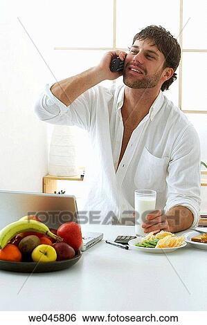 30's, calling, breakfast, beard, 20's View Large Photo Image Stock Photograph - 30's, calling, breakfast, beard, 20's. Fotosearch