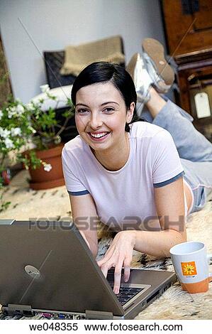 Stock Photography - 30's, calm, at-home, 20's. Fotosearch