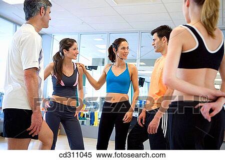 Stock Photography - 30's, circle, chat, 20's. Fotosearch