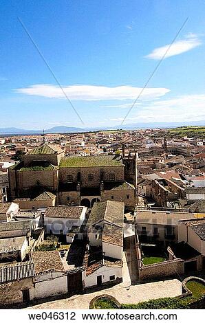 Aerial view of Oropesa from the Castle. Toledo province. Castilla-La Mancha. Spain View Large Photo Image Stock Image - Aerial view of Oropesa from the Castle. Toledo province. Castilla-La Mancha. Spain. Fotosearch