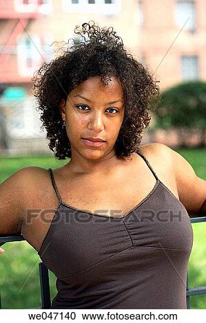 Stock Image - African-American woman. Fotosearch