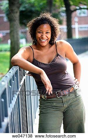 Stock Photo - African-American woman. Fotosearch