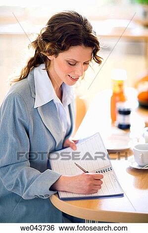 Stock Photograph - agenda, business, Ball-point pen, at-home, 20's. Fotosearch