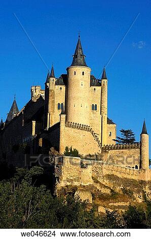 Alcazar fortress, Segovia. Castilla-Le? n, Spain View Large Photo Image Picture - Alcazar fortress, Segovia. Castilla-Le? n, Spain. Fotosearch
