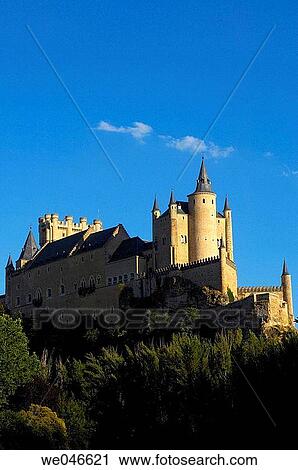Alcazar fortress, Segovia. Castilla-Le? n, Spain View Large Photo Image Stock Image - Alcazar fortress, Segovia. Castilla-Le? n, Spain. Fotosearch